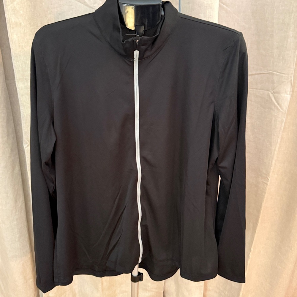 PUMA Icon Full Zip Women's 3XL Black Golf Jacket Lightweight Athletic NWT Fitted